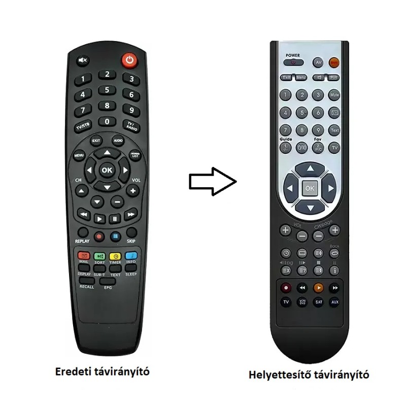 Termék kép a(z) UPC Horizon HD KCF-SA900PCO beltéri egységhez helyettesítő távirányító termékhez