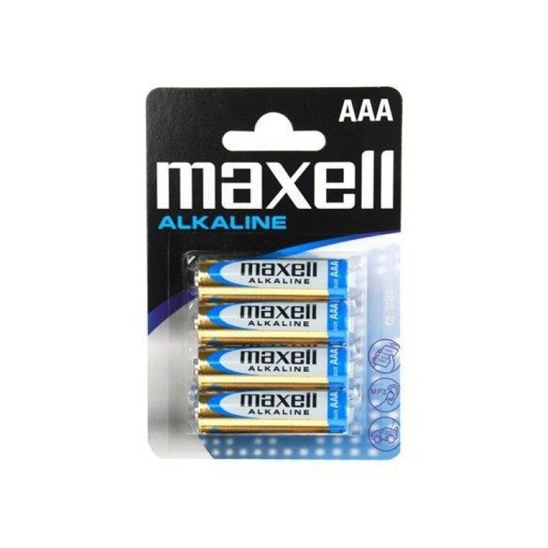 MAXELL-LR03-tartos-alkali-AAA-mikro-ceruza-elem-4dbszett kép