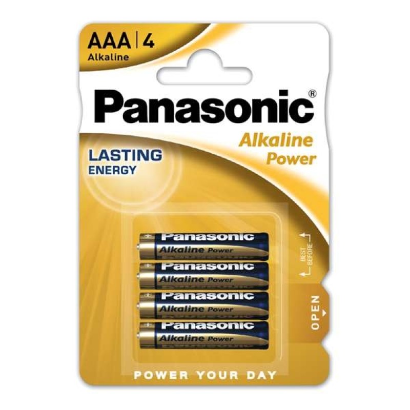 Panasonic-Alkaline-Power-AAA-mikro-ceruza-elem-4dbszett kép