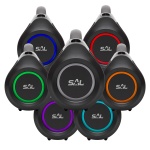 Termék kép 2 a(z) SAL BT 7000 hordozható bluetooth kihangosító, BoomBox, 2 x 30 W, BT TWS, 3.5mm AUX, USB, EQ, LED effektek, telefontöltés, USB-C és AUX kábel, vízálló termékhez