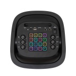 Termék kép 3 a(z) SAL PAR2100BT party hangdoboz, 80W, beépített akkumulátor és LED fénnyel, Bluetooth, FM rádió, AUX és mikrofon bemenetek, 2-utas, 3 hangszóró termékhez