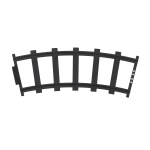 Termék kép 3 a(z) Home TRN02 kisvasút készlet, beltéri kivitel, sárga LED fénnyel, 1 mozdony + 2 vagon, kör alakú vasúti pálya termékhez