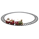 Termék kép 4 a(z) Home TRN02 kisvasút készlet, beltéri kivitel, sárga LED fénnyel, 1 mozdony + 2 vagon, kör alakú vasúti pálya termékhez