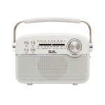 Termék kép 2 a(z) SAL RPR9 napelemes rádió multimédia lejátszóval, FM-AM-SW rádió, Bluetooth, USB és microSD csatlakozás, beépített akkumulátor termékhez