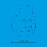 Termék kép 3 a(z) Home KID 66 LED-es hóember gömb termékhez